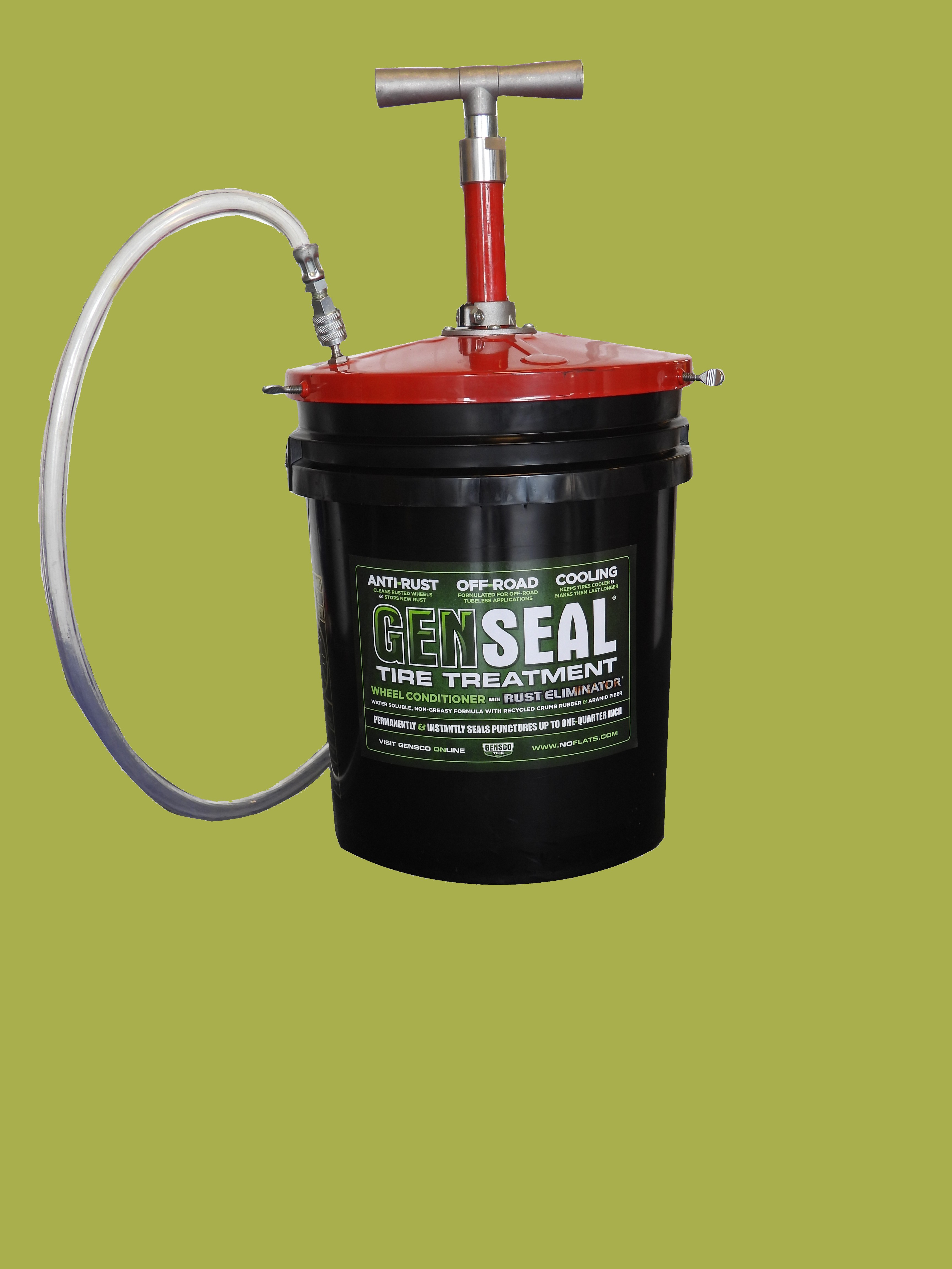 All metal pump

on 5 Gallon bucket

